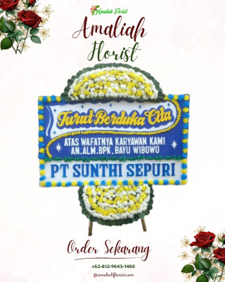 Papan Bunga Duka di Kompa
