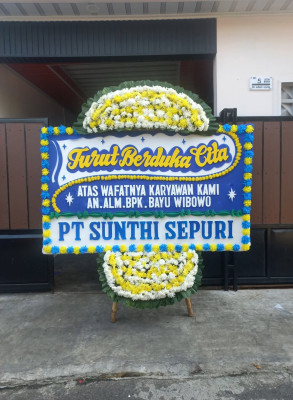 Papan Bunga Duka di Kompa