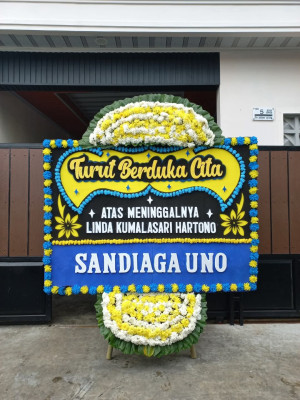 Papan Bunga Duka di Kompa